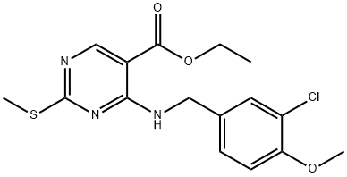 4-(3-氯-4-甲氧基苯氨基)-5-乙氧基羰基-2-甲基噻嘧啶